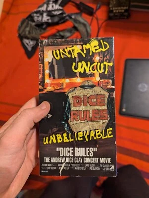 Andrew Dice Clay Dice Rules VHS Untamed Uncut 1991 Comedy Standup  - Image 1 of 4
