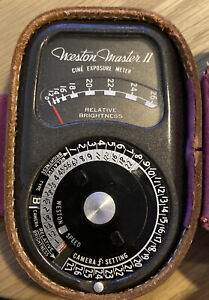 Vintage Westons Master II Light Meter Photography Film Exposure Meter Model 736.