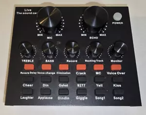NO CV-8 LIVE SOUND CARD EXTERNAL V8 RECORDING MOBILE AUDIO MIXER *NICE* UNTESTED - Picture 1 of 2