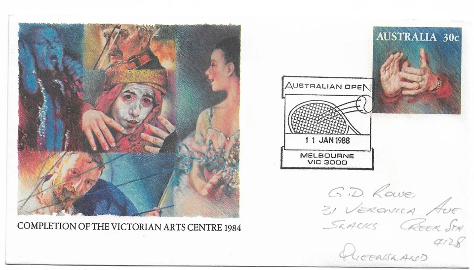 1988 Australian Open 11 Jan Melbourne Vic Spl P/Mark Pictor Marks No PM 1436 (2) — 第 1/1 张图片