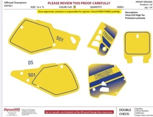 Husaberg graphics 90-97 501 or 350 - Picture 1 of 2