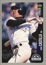1996 Collector's Choice Silver Signature SP #136 Vinny Castilla Colorado Rockies