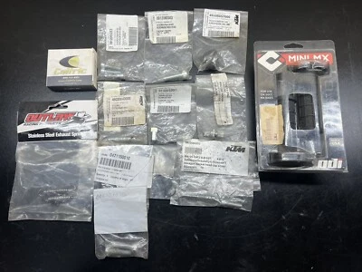 KTM 50 SX Pro Senior Junior 65 OEM Hardware Mini Mx Grips Brake New Parts Lot - Image 1 of 4