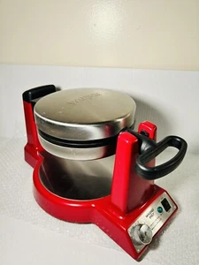 Waring PRO WMK400 Series Belgian Waffle Maker Restaurant Style Rare RED Color - Picture 1 of 9