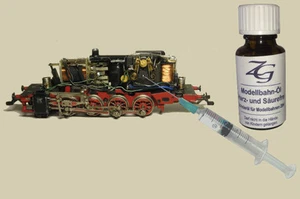 Model railway lubrication oil 25ml + dosing syringe for Märklin Fleischmann (1 liter187.60) - Picture 1 of 1