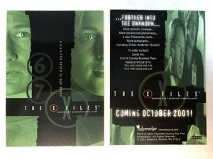 CHEAP PROMO CARD: THE X-FILES SEASON 6 & 7 Inkworks 2001 #X67-UK
