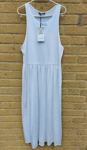 Maxi Vestido para Mujer Zara Algodón Sin Mangas Brazos Profundos Nuevo Con Etiquetas Talla L - Imagen 1 de 9