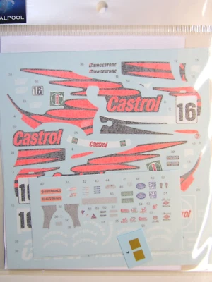 Decalpool 1/24 Honda NSX Mugen Castrol #16 JGTC 1998 Decal Sheet DP297 - Image 1 of 4