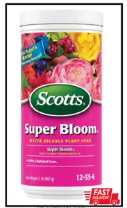 Scotts Super Bloom Water Soluble Plant Food, 2 lb - NPK 12-55-6 - Fertilizer for - Picture 1 of 2