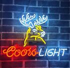Stag Deer Buck Head Beer Lager Acrylic 20"X16" Neon Light Sign Lamp Pub Bar Open