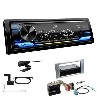 JVC DAB+ Bluetooth USB inkl. Antenne Autoradio für Ford Fusion Facelift silber - Bild 1 von 4