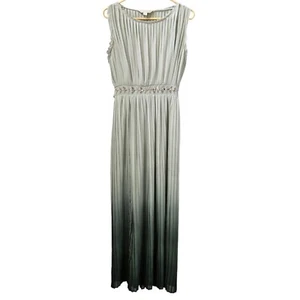 Lauren Conrad Runway 4 Long Sage Green Gables Ombré Dress Pleated Chiffon Fairy - Picture 1 of 13