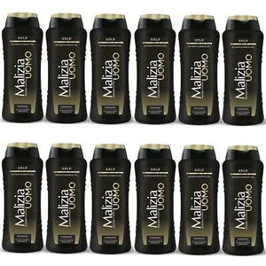 MALIZIA UOMO GOLD Duschgel & Shampoo 12x 250ml - vorratspackung