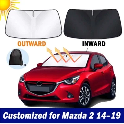 Nuevo Parabrisas Grueso Plegable Parasol para Mazda 2 2014-2019 Visera Bloque UV Foto 1 de 4