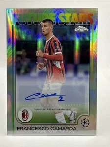 2024-25 Topps Cromo UEFA UCL Francesco Camarda Future Stars Automático AC Milan🔥 - Imagen 1 de 2