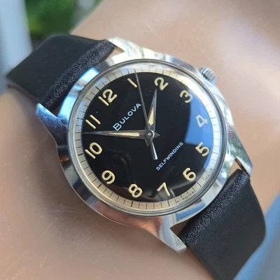 Reloj Automático Hombre Vintage BULOVA Clipper "P" Esfera Dos Tonos 1966 Foto 1 de 4