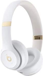 Beats Solo 4 White Wireless On-Ear Bluetooth Headphones - 50H Playtime - Used - Picture 1 of 4