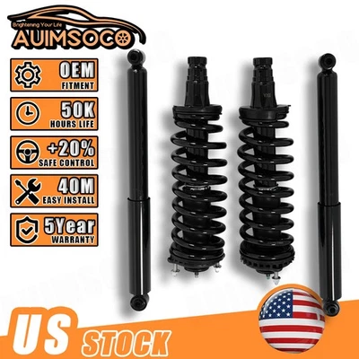 Front Strut Springs Rear Shocks for GMC Envoy Chevy Trailblazer SSR Saab 9-7X Foto 1 de 4