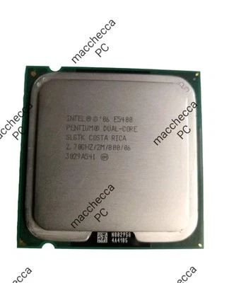 CPU INTEL PENTIUM DUAL CORE E5400  2M/2,70GHz/800MHz SOCKET 775 65W SLGTK - Immagine 1 di 2