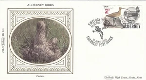 Birds Curlew GB Alderney FDC 1984 (151170) - Picture 1 of 1