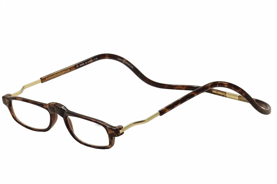 Clic Reader Eyeglasses City XXL Tortoise/Gold Full Rim Magnetic Reading Glasses - Image 1 of 4