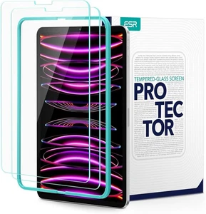 Pack de 2 protections d'écran ESR iPad Pro 12.9 avec cadre d'alignement transparent 2022/2021 - Photo 1/6