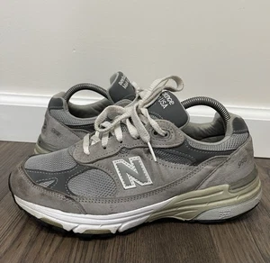 Scarpe da corsa New Balance 993 grigio bianco sneakers made in USA donna - taglia 8,5 - Foto 1 di 9