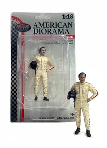 American Diorama Racing Legend anni 60 figurina B per esposizione modellini scala 1by18 - Foto 1 di 2