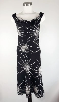 Vintage The Limited silk Size 6 Cottagecore Fairy 90’s Midi Dress 100%Silk Dot - Изображение 1 из 4