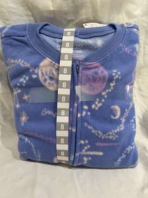 Nuevo Pijama Carter's Niños Niñas 1 Pieza Luna y Estrellas Polar Footie Tú eliges la Talla Foto 1 de 4