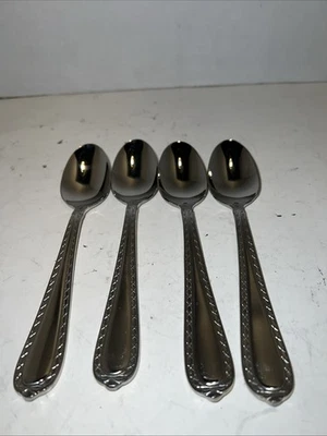 Hampton NOBILITY Stainless Flatware Set of 4 Teaspoons C - Image 1 of 2
