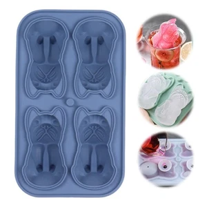 Bulldog Ice Mold, 2025 New Dog Ice Cube Tray with Lids, French Bulldog Sili G3S4 - Picture 1 of 23