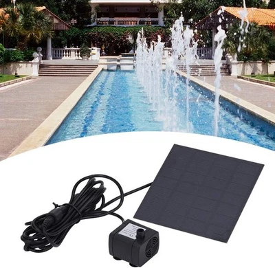 Solar Pumpe Teichpumpe Springbrunnen Gartenbrunnen Brunnen Fontäne - Bild 1 von 4