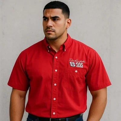 Vintage Chase Authentics Dale Earnhardt Junior  Chick-fil-a button down shirt - Image 1 of 4