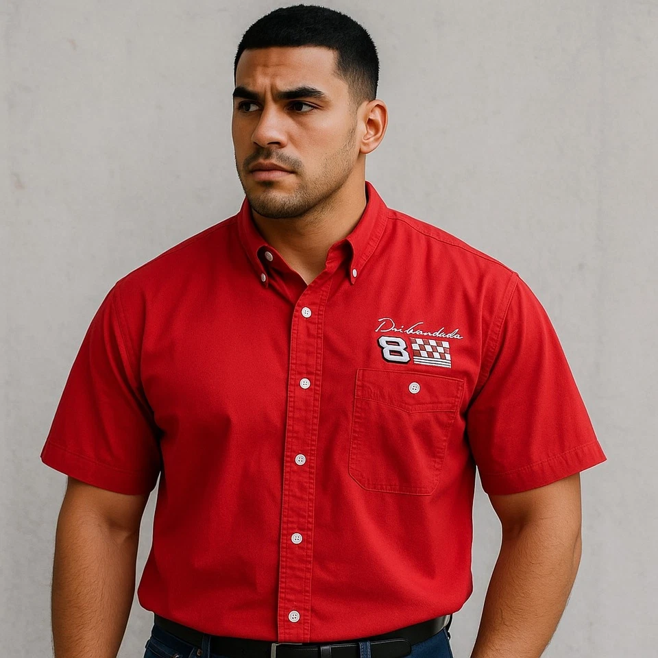 Vintage Chase Authentics Dale Earnhardt Junior  Chick-fil-a button down shirt - Image 1 of 4