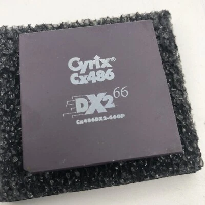 486 Cyrix Cx486 DX2 66-MHz Cx486DX2-66GP CPU Ceramic Processor 1993 Rare Vintage - Image 1 of 4
