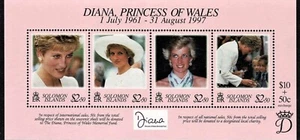 Solomon Islands 1997 Diana MS SG 908 MUH Free Post - Picture 1 of 1