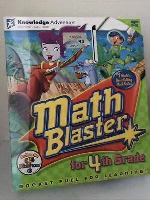 Math Blaster for 4th Grade (1999) PC Math Skills Building  - Image 1 of 4