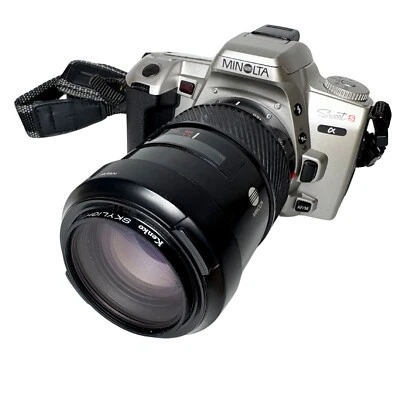 Minolta α Sweet S 35mm SLR Film Camera w/ Minolta AF Zoom 100-200mm F/4.5 Lens - Image 1 of 4