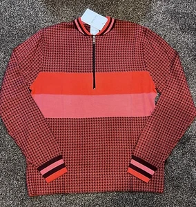 Paul Smith Men’s Sweater Size Small  Multicolor Houndstooth & Stripes - Picture 1 of 6