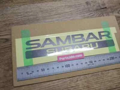 SUBARU SAMBAR Rear Back Genuine Emblem Sticker Decal Seal OEM - Image 1 of 4