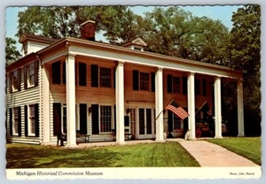 Michigan Historical Commission Museum, Lansing, Michigan, Chrom Postkarte - Bild 1 von 2