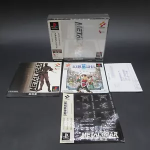 Metal Gear Solid PS1 Tactical Espionage Action with Spine Card and Manual Japan - Picture 1 of 14