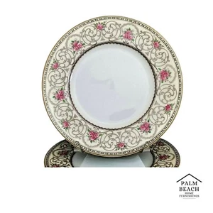 (1) Nur Wedgwood Avondale Salatteller rosa Rosen 8 Zoll  - Bild 1 von 5