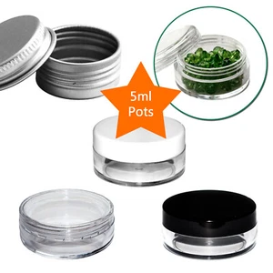 Mini envase de botella pequeña de plástico de muestra duradera tarro cosmético 5 ml/5 g - Imagen 1 de 5