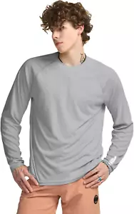 Men'S Rashguard Swim Shirts, UPF 50+ Cool Running Workout Loose-Fit Long Sleeve - Picture 1 of 12