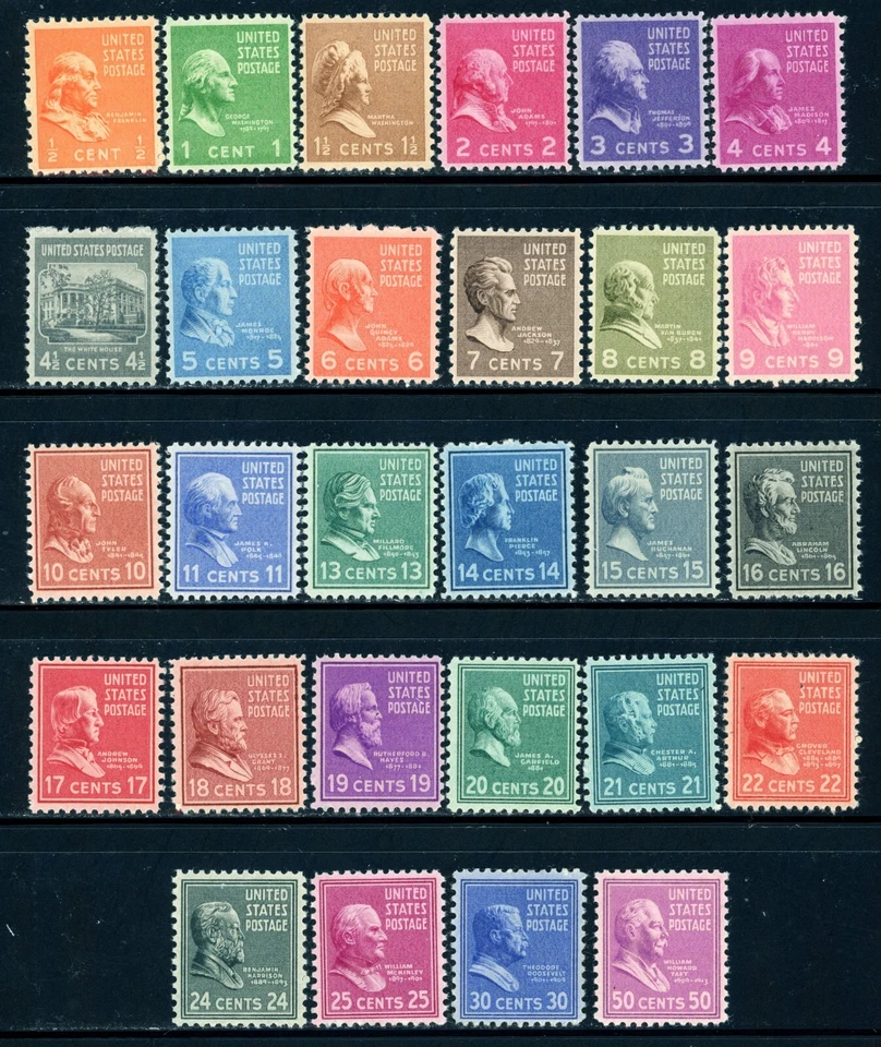 Stamps United States, Scott # 803-831 Mint NH - Image 1 of 1