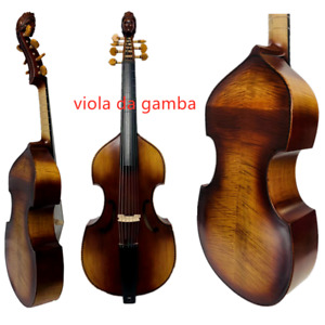 Baroque Style SONG profession Maestro 7 strings 27" viola da gamba, angel scroll