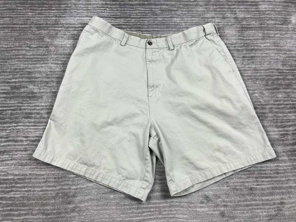 Pantalones Cortos Farah Para Hombre 40 Beige Cintura Expandible 100% Algodón Chino Foto 1 de 4