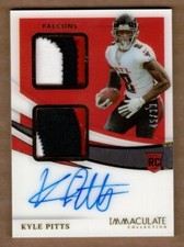 2021 IMMACULATE COLLECTION ROOKIE SIGNATURE PATCHES KYLE PITTS #45/99 AUTO